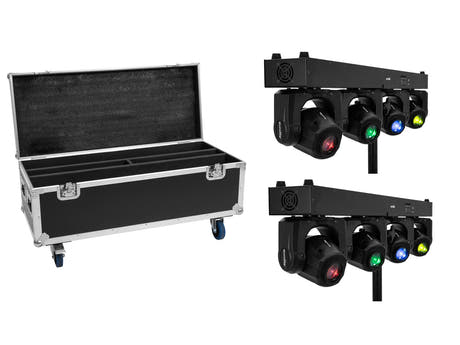 EUROLITE Set 2x LED TMH Bar S120 + Case à roulettes