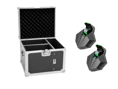 EUROLITE Set de 2x LED CAT-80 Beam Effect + flight-case