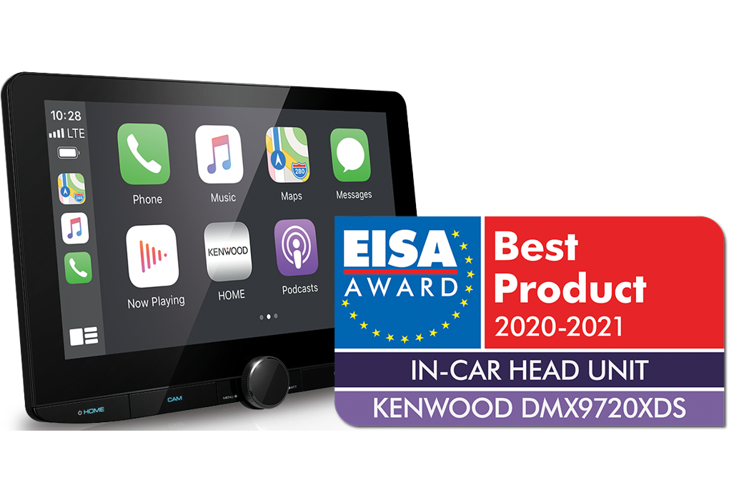 Kenwood DMX9720XDS Lecteur multimédia avec Apple CarPlay sans fil (10.1")