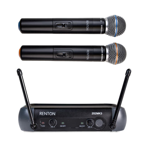 Renton Microphone Sans Fil (2 canaux)