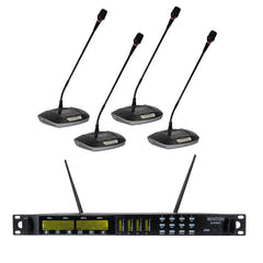 Renton Pro Système de Microphone de Conférence Sans Fil (4 canaux)