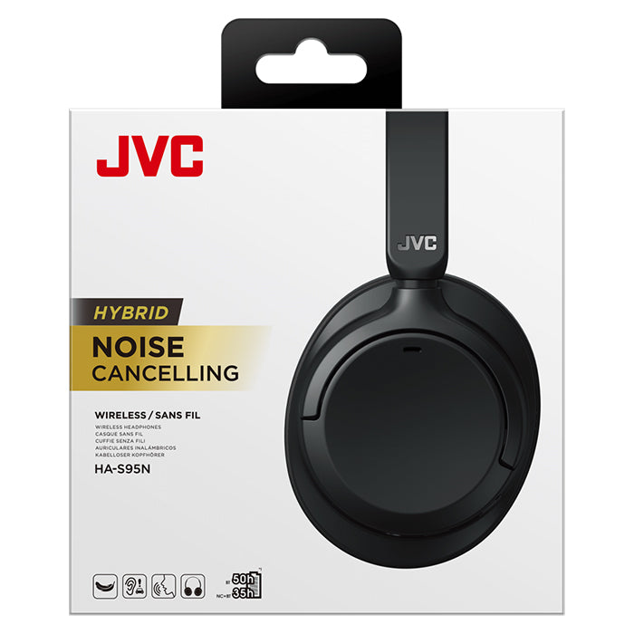 JVC HA-S95N Hybrid ANC Over Ear Headphones noirs