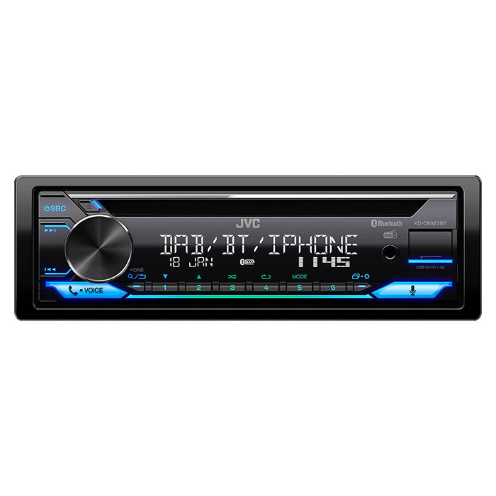 JVC KD-DB922BT autoradio avec tuner CD/RDS DAB+/DMB 4x50w