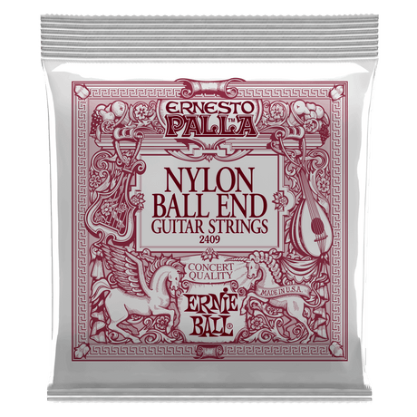 Ernie Ball Ernesto Palla Black Nylon Gold Ball Cordes de Guitare (Klassisk)
