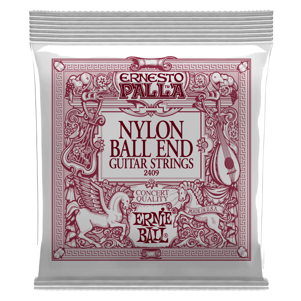 Ernie Ball Ernesto Palla Black Nylon Gold Ball Cordes de Guitare (Klassisk)