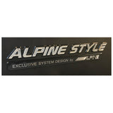 Emblème Alpine Style noir/chrome