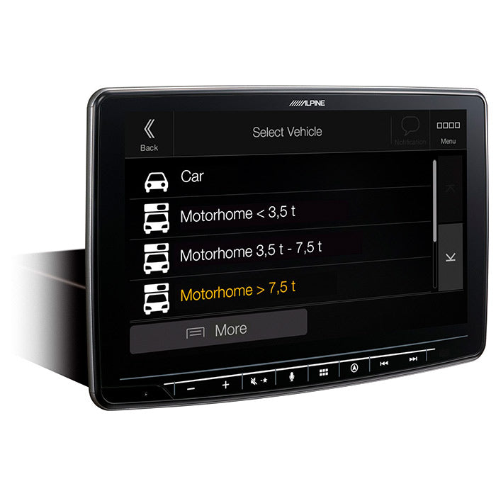 Alpine INE-F904DC Halo9 avec navigation et carte poids lourds