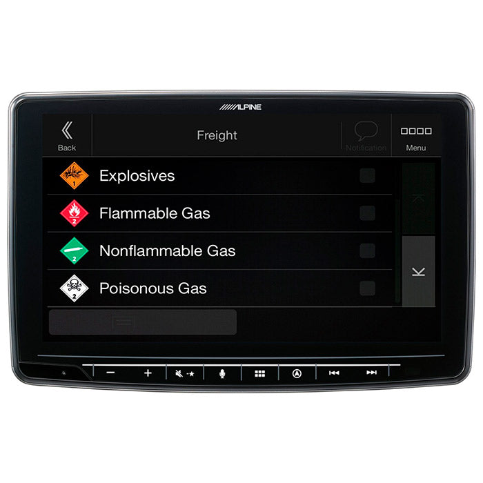 Alpine INE-F904DC Halo9 avec navigation et carte poids lourds