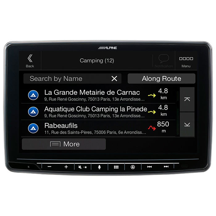 Alpine INE-F904DC Halo9 avec navigation et carte poids lourds