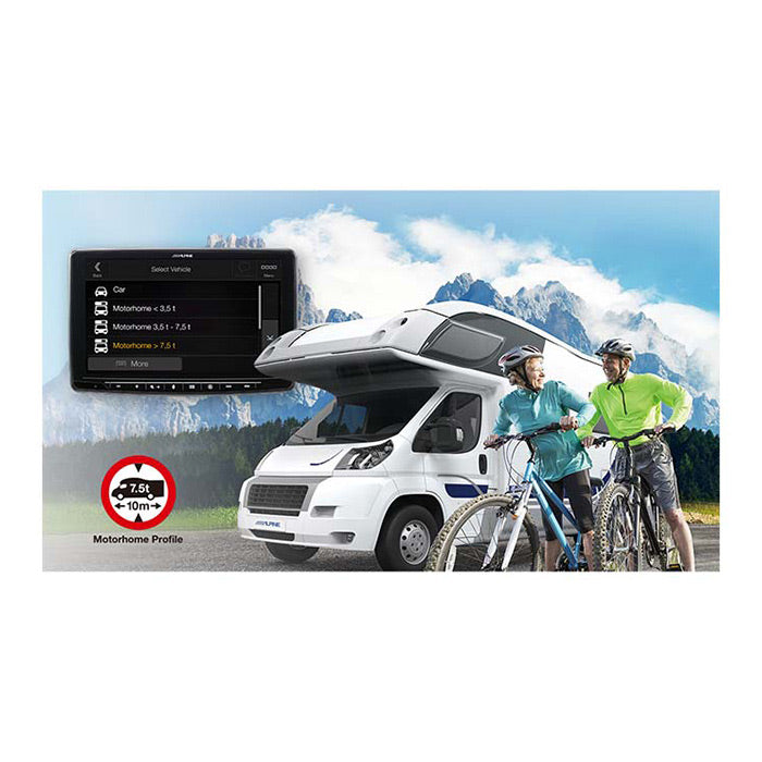 Alpine INE-F904DC Halo9 avec navigation et carte poids lourds
