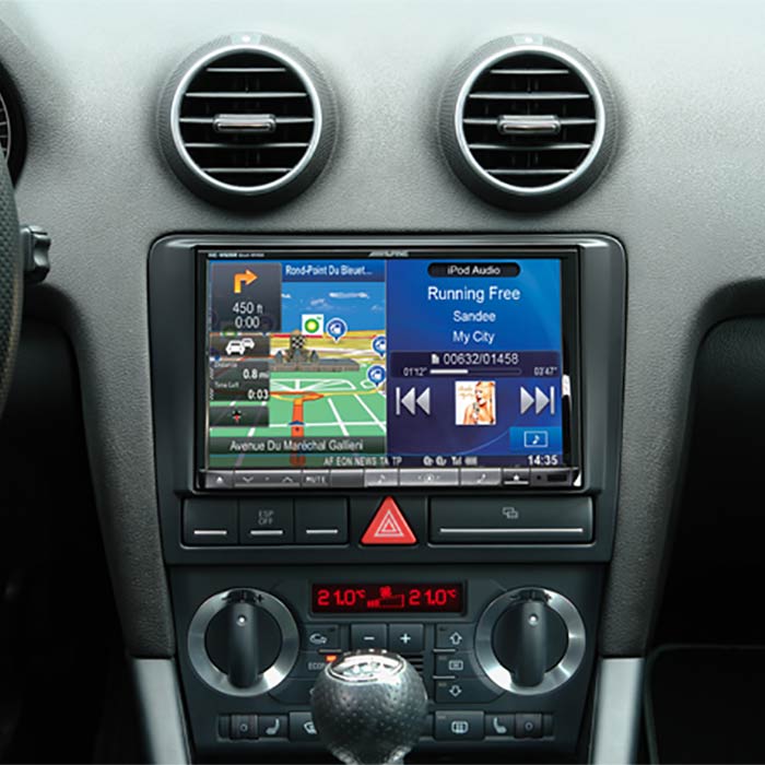 Kit 2-DIN 8" pour Audi A3 avec écran
