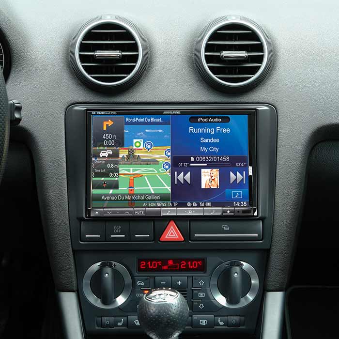 Kit 2-DIN 8" pour Audi A3 sans écran