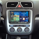 Kit de montage 2-DIN 8" pour VW avec écran blanc