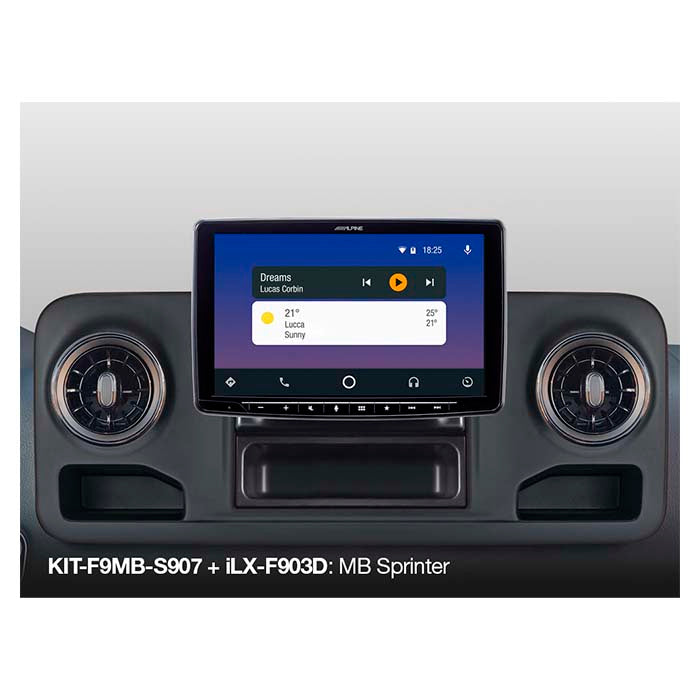 Alpine kit de montage 9" Sprinter w907 2018->