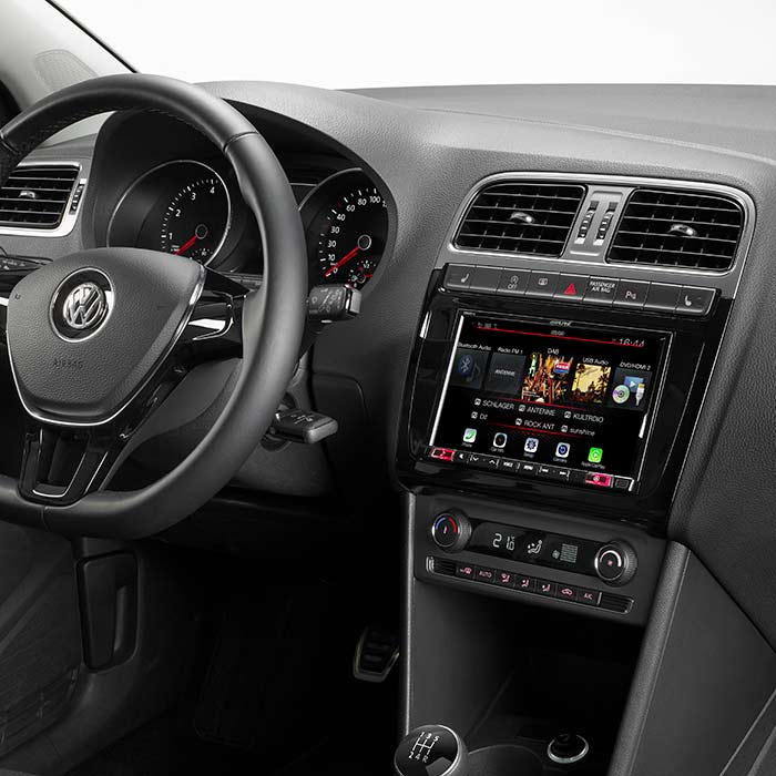Kit 2-DIN 8" pour VW Polo 5/GTI 2014->