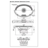 Alpine R2-S69 enceinte coaxiale 6x9" 2 voies