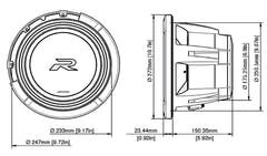 Alpine R2-W10D2 Type-R caisson de basses 10" 2 Ohm