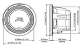 Alpine R2-W10D2 Type-R caisson de basses 10" 2 Ohm
