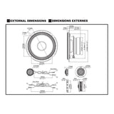 Kit d’enceintes composant Alpine S2-S65C 16,5 cm