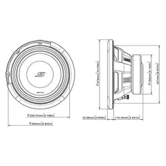 Alpine S2-W10D4 caisson de basses double 10" 4 ohm