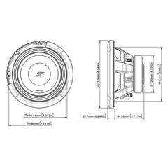 Subwoofer Alpine S2-W8D4 8" double 4 ohm