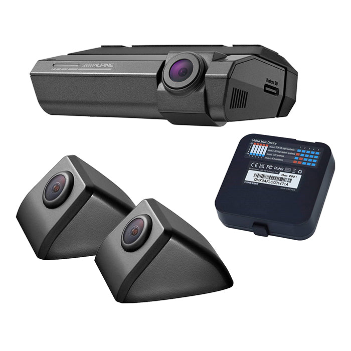 Alpine DVR-F790 kit dashcam avec 2 caméras latérales