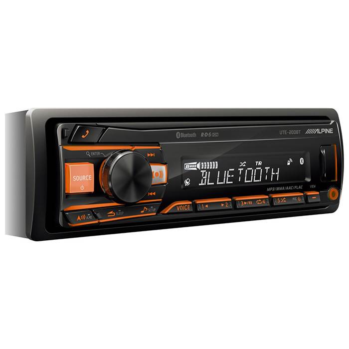 ALPINE UTE-200BT Autoradio avec Bluetooth et USB