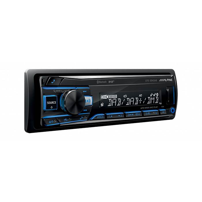 ALPINE UTE-204DAB 1-DIN Autoradio avec Bluetooth et DAB+