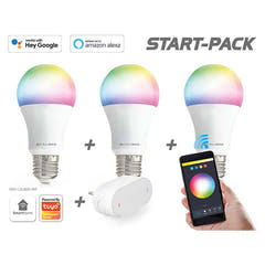 Caliber E27 Smart Home starterpack ampoules LED blanches/multicolores