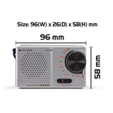 Radio FM portable de poche Caliber HPG311R