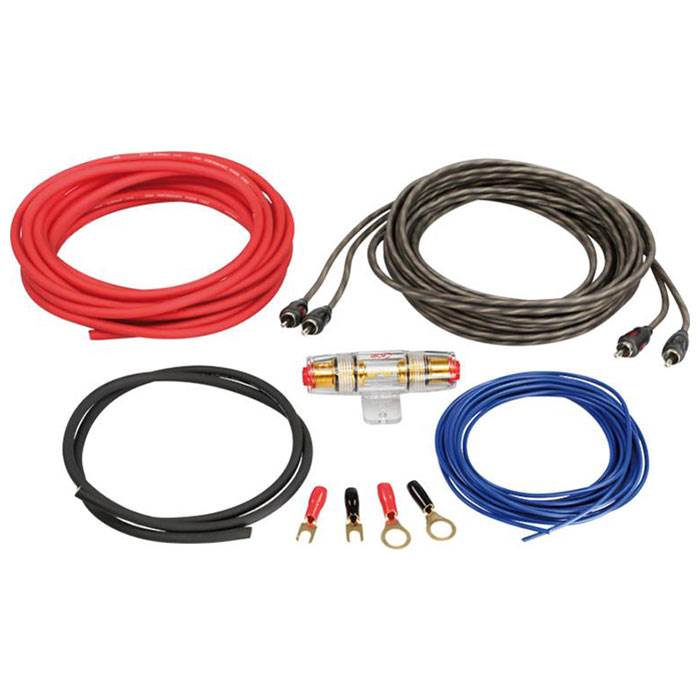Amplificateur de voiture Kit de câbles 2 canaux (6mm2)