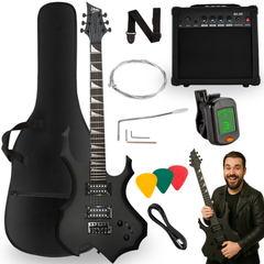 V-TONE EGS 39 MBK pack de guitare électrique 4/4, noir