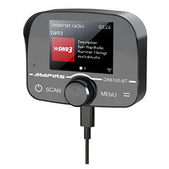 Kit mains libres Ampire avec DAB+ et streaming A2DP