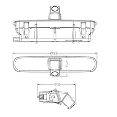Caméra de recul Fiat Doblo 2, Opel Combo d