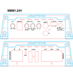 Monobloc Ampire 24 volts - Amplificateur pour camion