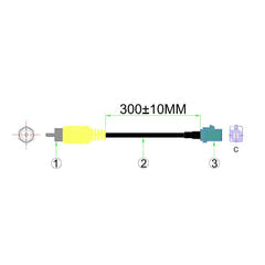 Ampire XFAK-S30 interface de caméra de recul Mercedes, VW