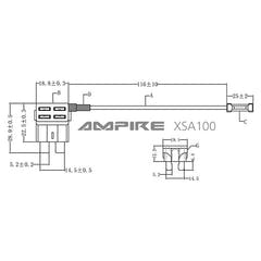Ampire porte-fusible pour fusible ATO 10A (ACU) - 1 pièce