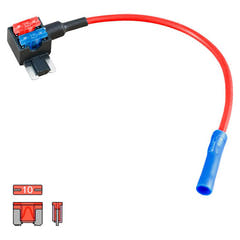 Ampire prise pour fusible mini à profil bas 10A (ACN) - 1 pièce