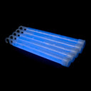 25 pcs. Bâtons lumineux 6'' avec corde (Bleu)