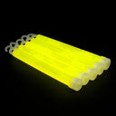 25 pcs. Bâtons lumineux 6'' avec corde (Jaune)