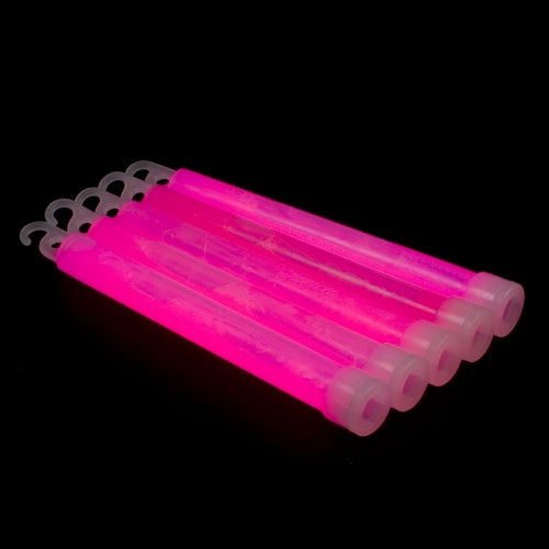 25 stk. Bâtons lumineux 6'' avec corde (Rose)