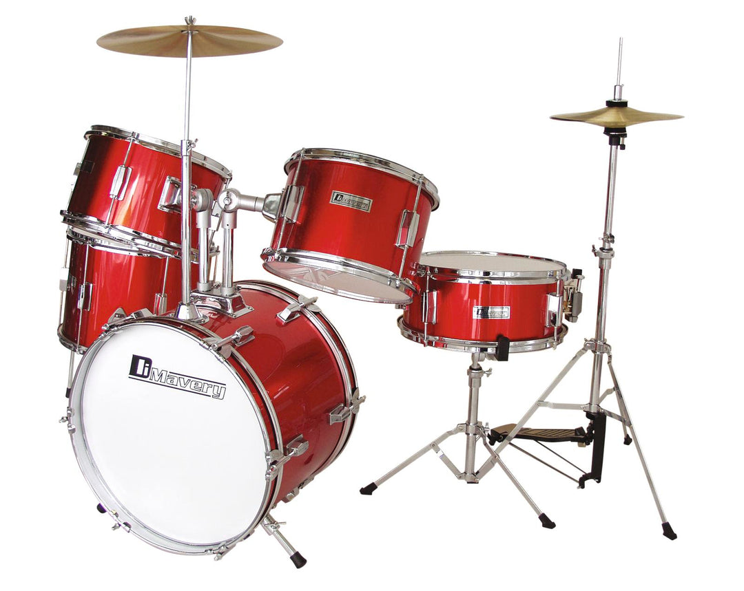 DiMavery JDS-305 Ensemble de batterie pour enfants (Rouge)