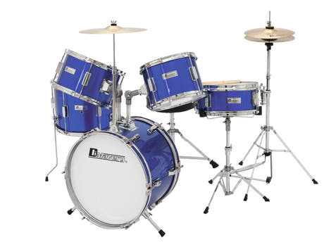DiMavery JDS-305 Ensemble de batterie pour enfants (Bleu)