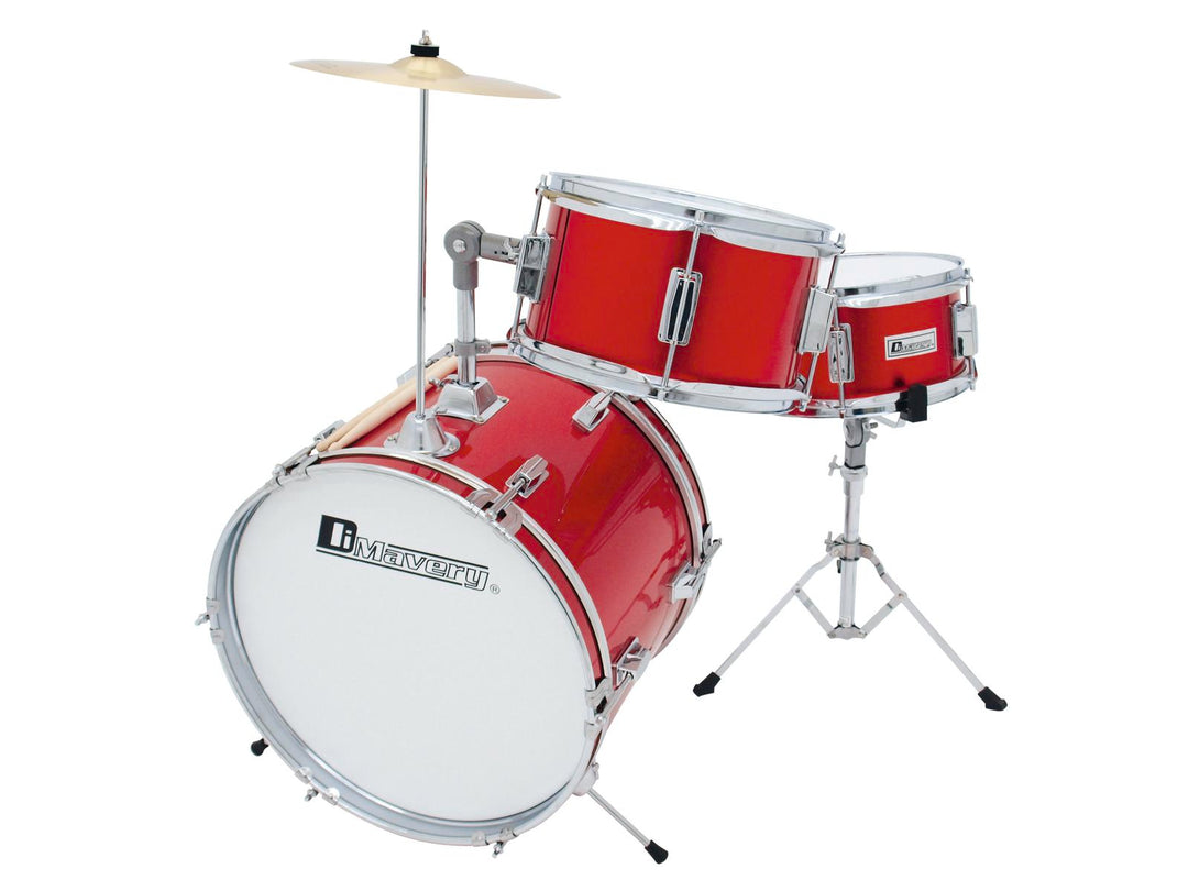 DiMavery JDS-203 Ensemble de batterie pour enfants (Rouge)