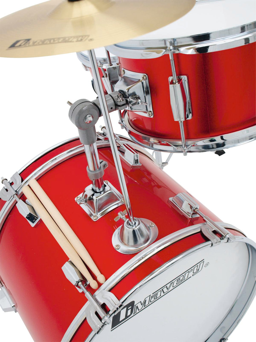 DiMavery JDS-203 Ensemble de batterie pour enfants (Rouge)