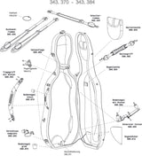 GEWA Cello case Idea Original Carbon 2.9 - Bottom nail, large