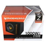 Phoenix Gold caisson de basses actif 12" avec câbles et télécommande