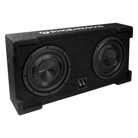 Phoenix Gold 2X8" 250 W RMS 2 Ohm subwoofer passif box