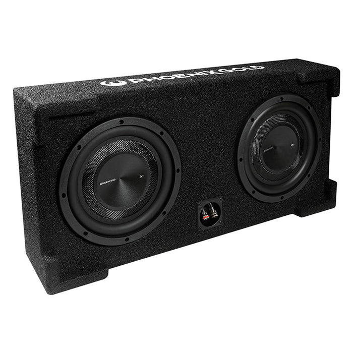 Phoenix Gold 2X8" 250 W RMS 2 Ohm subwoofer passif box