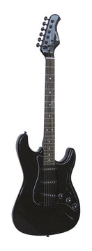 DiMavery ST-203 Electric Guitar, Gothic Black